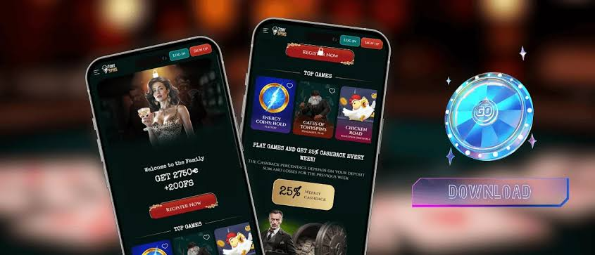 TonySpins Casino App-schermafbeelding